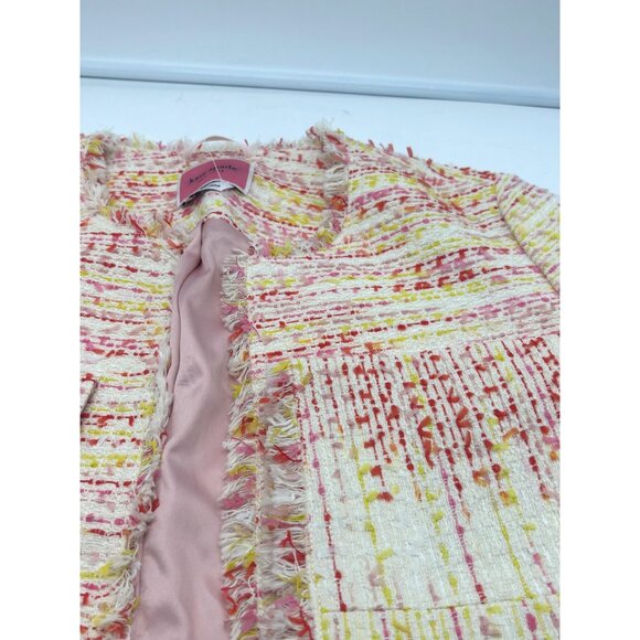 Kate Spade New York Multi Tweed Jacket, Size 4, - Picture 7 of 12